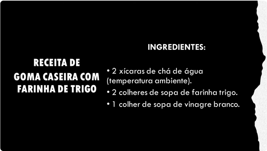 Receita de goma caseira